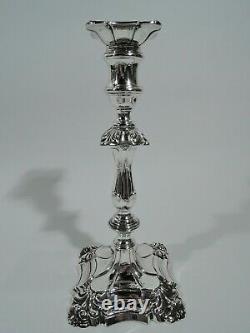 Chandeliers Victoriens Antique Georgian Pair Anglais Sterling Silver 1894