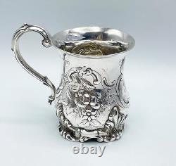 Chope de baptême en argent victorienne Londres 1879 Richards & Brown