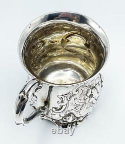 Chope de baptême en argent victorienne Londres 1879 Richards & Brown