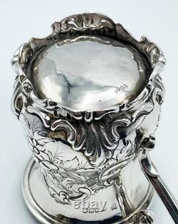 Chope de baptême en argent victorienne Londres 1879 Richards & Brown