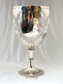 Coupe De Trophée En Argent Sterling De 588gm. Smithfield Show 1886. Snailwell, Newmarket