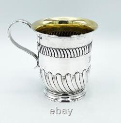 ENFANT & ENFANT LONDRES TASSE DE BAPTÊME EN ARGENT Sheffield 1891 MILLIE