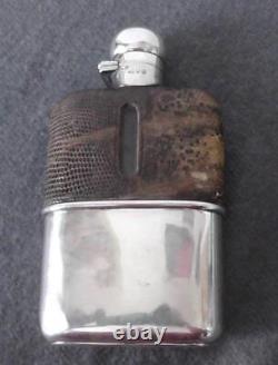 Flasque de hanche en argent victorienne Samson Mordan datant de 1896