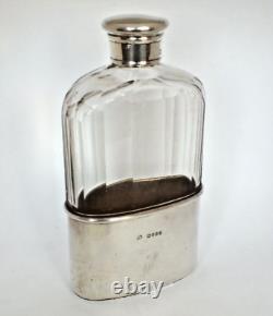 Flasque de hanche victorienne entièrement poinçonnée Londres 1875 par Thomas Jones, Watson