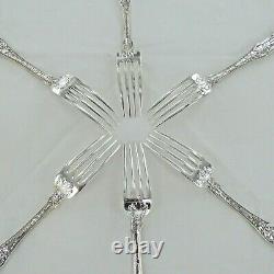 Good Sterling Silver Set Of Six Kings Pattern Dinner Fourches Londres 1853