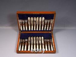Harrison Brothers Howson Sheffield Sterling Mother Pearl Silver Epns Flatware