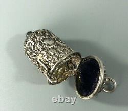 L'affaire Victorian Silver Chatelaine Thimble Charles May London 1888 A70017