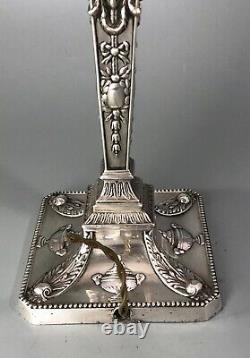 Lampe De Table En Argent De Style Néo-classique Victorien William Hutton Londres 1899 Bzx