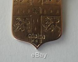Médaille De Football En Or 9 Carats De L'université De Cambridge, Angleterre