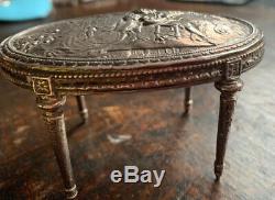 Miniature Argent Antique Dutch Poupées Maison Table Englishimport Marks London 1902