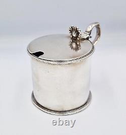 POT À MOUTARDE EN ARGENT STERLING VICTORIEN Londres 1853