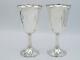 Pair Antique C. 1914 Manchester Silver Co Sterling Goblet Cup Chalice 822 6,5