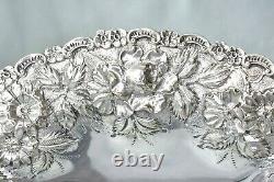 Paire Antique S. Kirk & Son 925/1000 Co Mark Sterling Silver Repousse Compotes