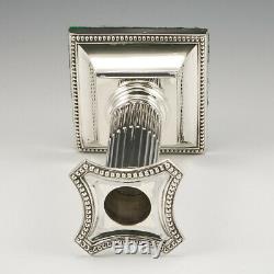 Paire De Chandeliers Doric Sterling Silver 1900