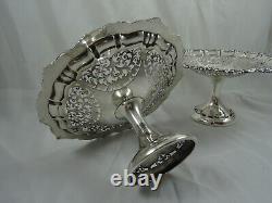 Paire FABULEUSE, COMPORTS en argent sterling VICTORIEN, 1899, 576gm