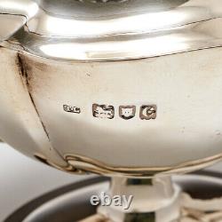 Pedestal Pied Sterling Silver Teapot Londres 1898