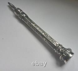 Pencile Antique De Solide Victorien Rétractable, C1900