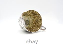 Pichet à crème en argent massif victorien ancien entièrement poinçonné 1885