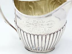 Pichet à crème en argent sterling de l'époque victorienne estampillé William Hutton & Sons.