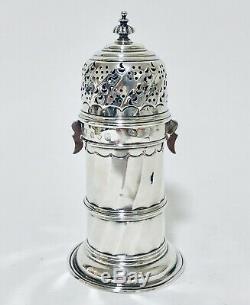 Qualité Antique Britannia Silver Silver Sugar Shaker Roulette Londres 1893