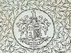 Qualité Antique Sterling Argent Massif Victorienne Cas Carte Renversante (1460/9 / Vywn)