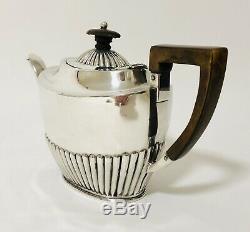 Qualité Antique Victorienne En Argent Massif Teapot Tea Pot 1889