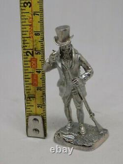 Rare Heavy Sterling Solid Silver Period Gentleman Loading Musket Rifle. 60grammes