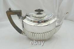 Rare Victorian Hm Sterling Silver 3 Pièces Batchelors Tea Set 1896