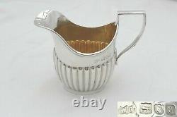Rare Victorian Hm Sterling Silver 3 Pièces Batchelors Tea Set 1896