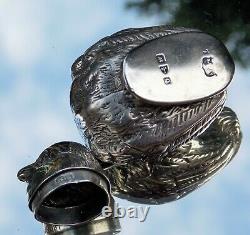 Sampson Mordan Silver Bird (wren) Pounce Pot-shaker