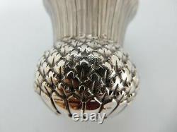 Scottish Victorian Solid Silver Newty Thistle Tot Cup, Edimbourg 1884 24g