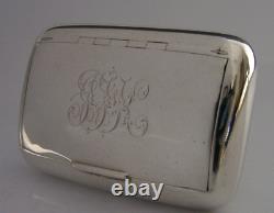 Silver Tobacco Snuff & Card Cas Papers Box 1892 Antique 72g