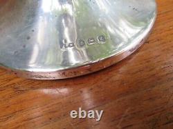 Solid Silver Hallmarked 4 Trumpet Epergne B`ham 1924/25 10 Hauteur De La Base Chargée