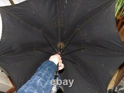 Superbe Parapluie D'argent Finement Coulé Victorien Hallmarks J Wilmot Birmingham 1897