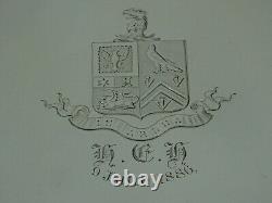 Superbe Salver D’argent Victorien, 1883, 1273gm Famille Barnard