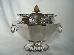 Thé Caddy Victorian Sterling Argent Londres 1899