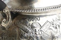Théière en argent sterling antique de l'époque victorienne de James Parkes