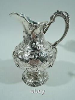 Tiffany Cafe Tea Set 299 Antique Early American Sterling Silver 1850s