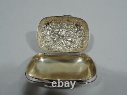 Tiffany Soap Box 3026 Antique Victorian Vanity American Sterling Argent