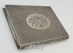 Très Rare Victorienne De Style Livre-cartes Poinçonnées Birmingham 1864