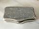 Victorian Collectible Antique Silver Snuff Box Engraved Gothique Architecture