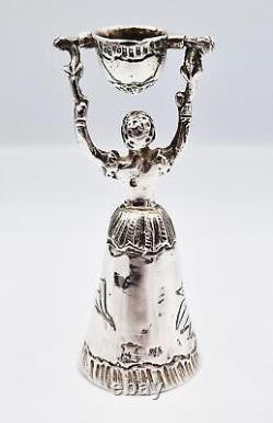 Victorian Duttch Sterling Silver Lady Wager Cup London Import 1895