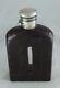 Victorian Silver & Leather Hip Flask Thomas Johnson Ii Londres 1879 Azx