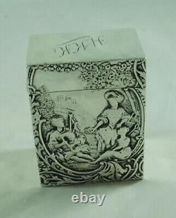 Victorian Silver Playing Card Case William Comyns Londres 1897 102g Aczx