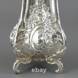 Victorian Silver Sterling Sifter De Sucre Grand, Lourd Embossé Exemple 23