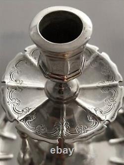 Victorian Solid Silver Chamberstick Candelstick Samuel Whitford Daté De 1847