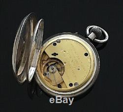 Victorienne Solid Silver Half Hunter Pocket Watch Par J W Benson, Londres 1889
