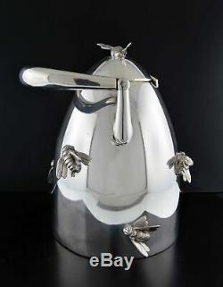 Vintage Christian Dior Argent 925 3d Taon Insectes Teapot